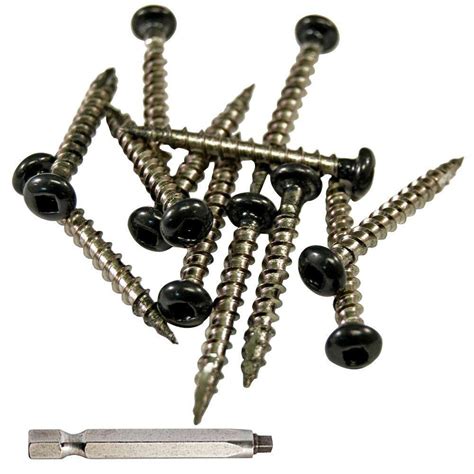 stainless steel screws black finish